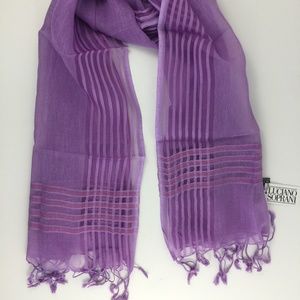 Luciano Soprani Cotton Blend Rectangle Scarf